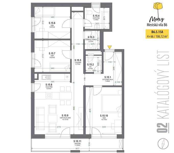 Светлая 4-комнатная квартира в престижном Новом Ружинове