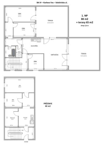 Prodazha 5-i-bolee-komnat, 5-i-bolee-komnat, Sološnická, Bratislava - 
