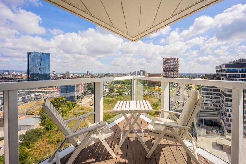 Солнечная 3-комнатная квартира с видом на Дунай в Братиславе