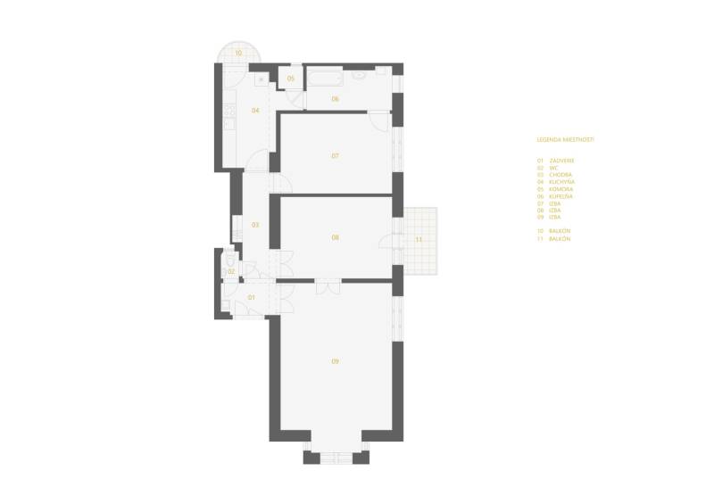 Эксклюзивная 3-комнатная квартира в центре Братиславы