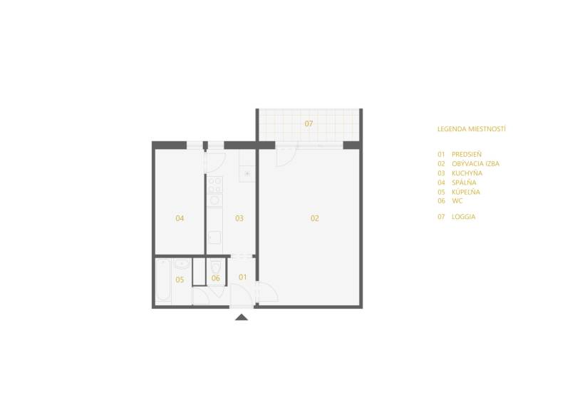 Уютная 1,5-комнатная квартира в Ружинове, Братислава