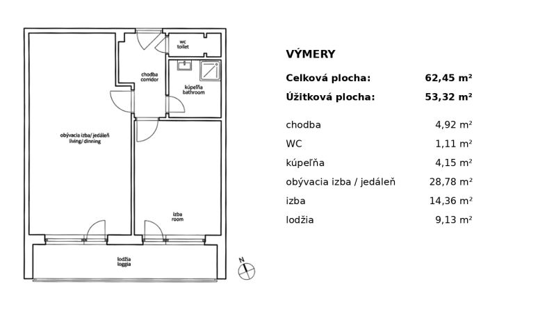 Prodazha 2-komnatnaya, 2-komnatnaya, Nobelova, Bratislava - Nové Mesto