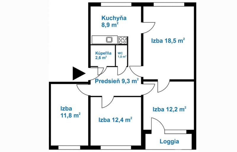 Prodazha 4-komnatnaya, 4-komnatnaya, Slatinská, Bratislava - Vrakuňa, 