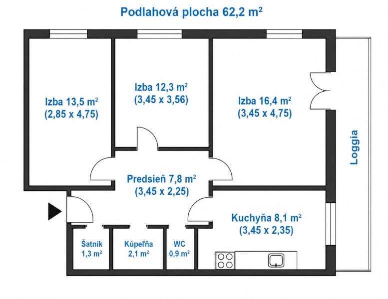 Prodazha 3-komnatnaya, 3-komnatnaya, Račianska, Bratislava - Nové Mest